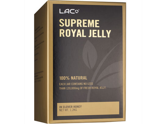 LAC Supreme Royal Jelly 1.2kg (front right box)