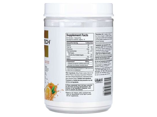 Iso Whey Clear Orange Dreamsicle