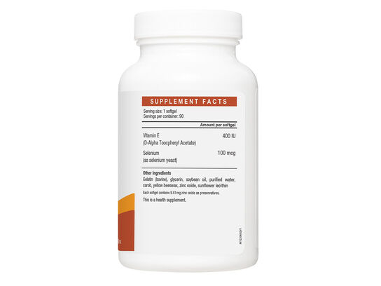 Vitamin E 400 IU with Selenium 100mcg