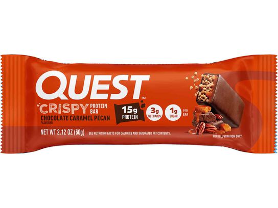 Crispy Protein Bar Chocolate Caramel Pecan