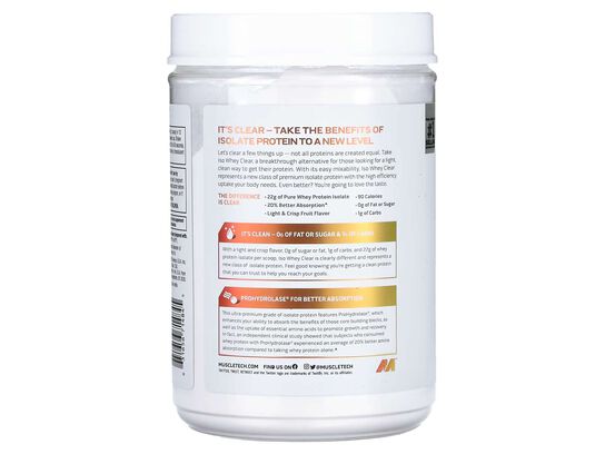 Iso Whey Clear Orange Dreamsicle