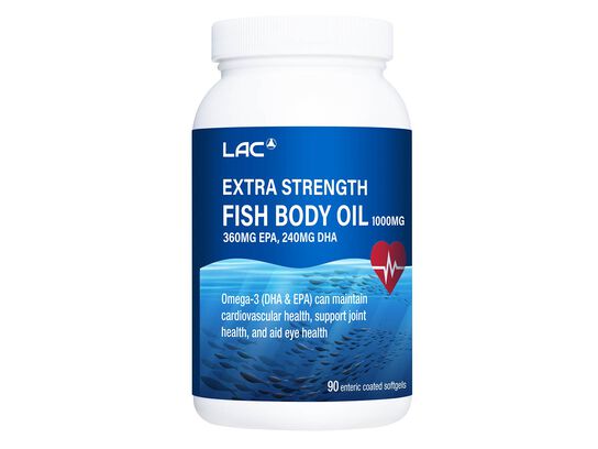 Extra Strength Fish Body Oil 1000mg 360mg EPA, 240mg DHA